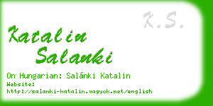 katalin salanki business card