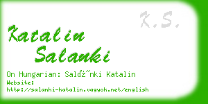 katalin salanki business card